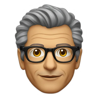 Jeff goldblum innovation consultant wearing glasses sticker