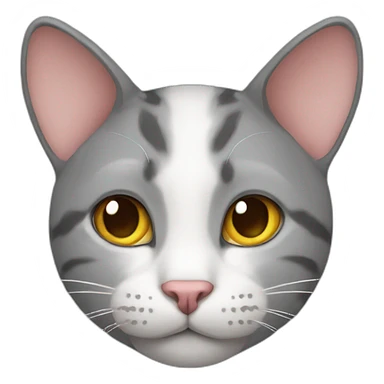 Cat with mouse on the head sticker