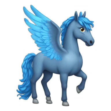 Blue pegasus sticker