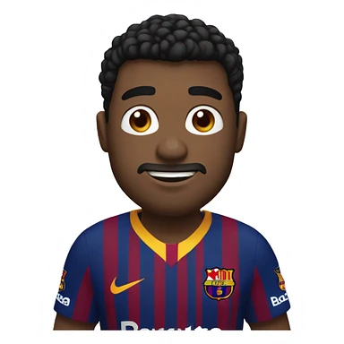 Person with barça sticker