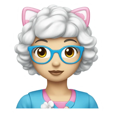 Hello kitty blue 💙 sticker