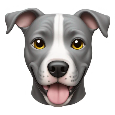 pitbull gris bebé  sticker