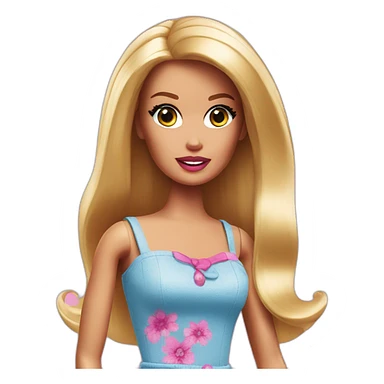 Barbie shoked sticker