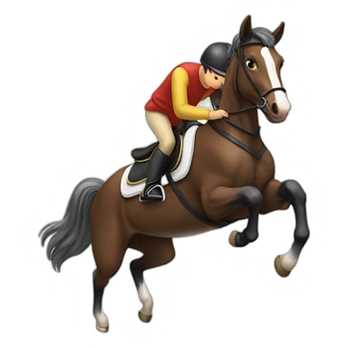 Pferd springen sticker