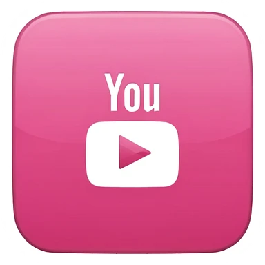 mix pink square youtube logo sticker