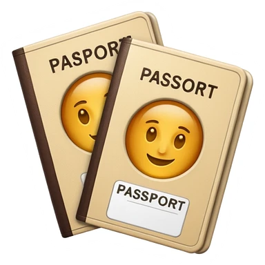 2 паспорта beige sticker