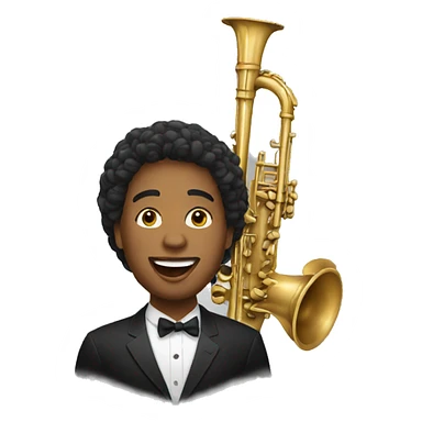 Jazz singer sticker
