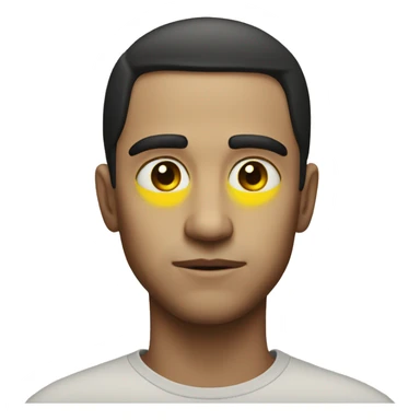 Yellow circle emoji Stare  sticker