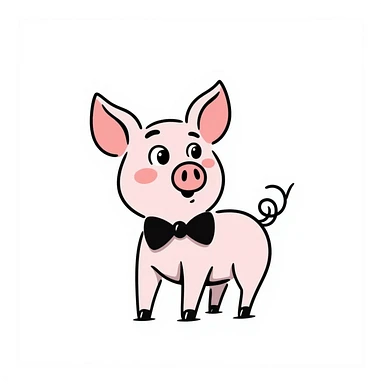 Pig sticker