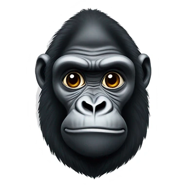A gorilla wearing a sambaro sticker