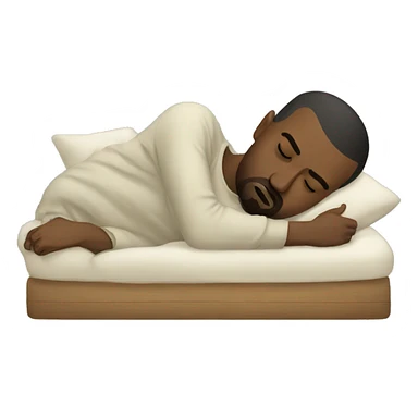 Kanye West sleeping sticker