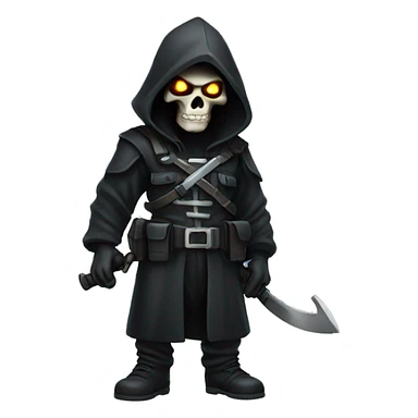 Tactical grim reaper sticker