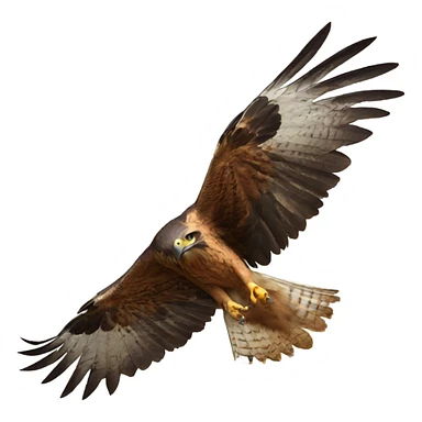 A hawk spitting sticker