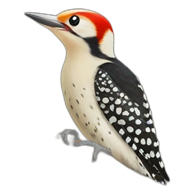 Red belly woodpecker sticker