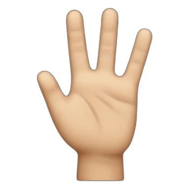 A waving hand showing it wants to help sticker