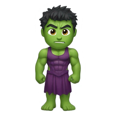 hulk in spiderman dress sticker