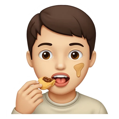 Give me someone eating  sticker