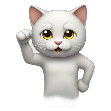 cat doing thumbs down sticker