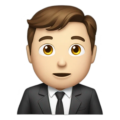 Elon musk texting with a phone sticker