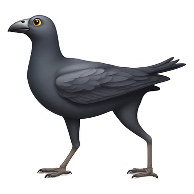 Bird with dog legs sticker