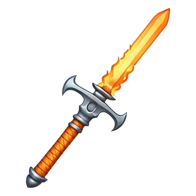 sword and fire sticker