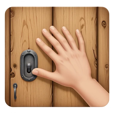 hand knock the door sticker