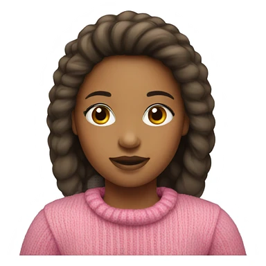 Girl with pink sweater wearing Ugg boots sticker
