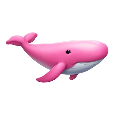 pink whale sticker
