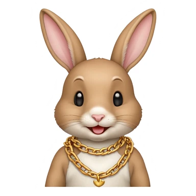 A little rabbit who loves to laugh make it drake sticker