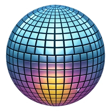 Disco ball sticker