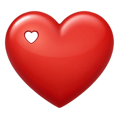 Real heart sticker