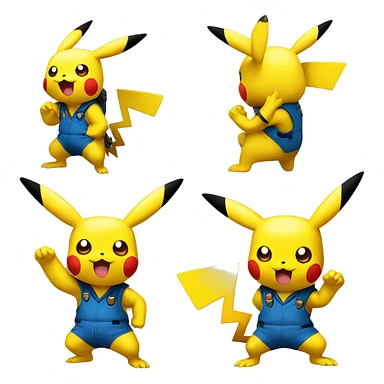 pikachu super smash brothers sticker