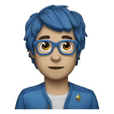 Weezer blue heart sticker