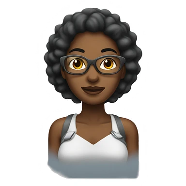 Black woman on a plane sticker