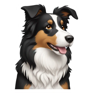 tricolour-border-collie sticker