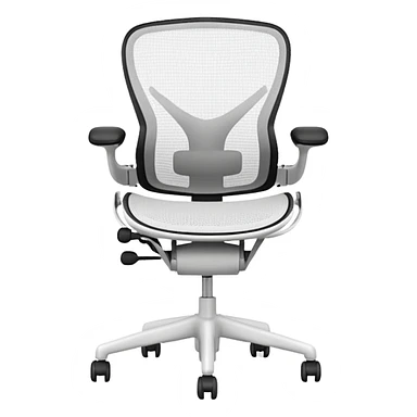 white sayl herman miller ergonomic chair sticker