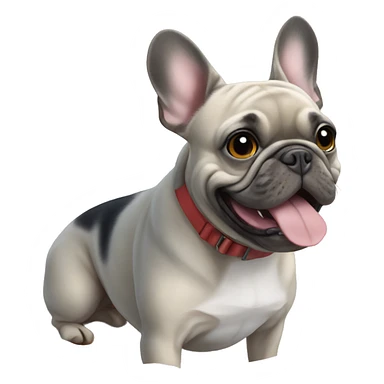 Frenchie on the beach sticker