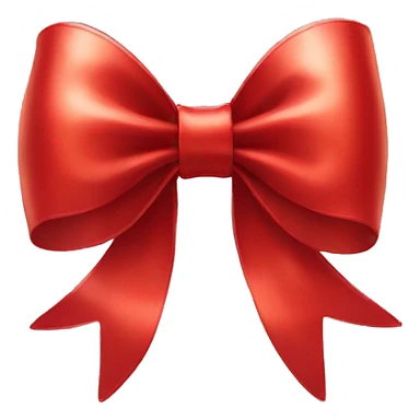 Shiny, Red Hair Bow by Itself sticker