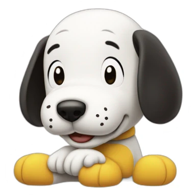 Snoopy amarillo sticker