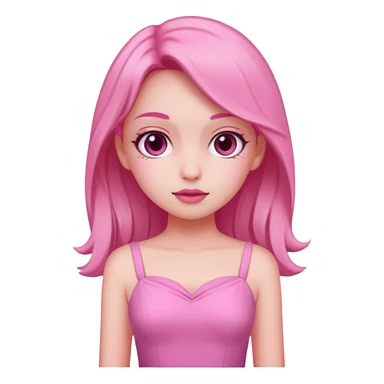 Aesthetic pink girl  sticker
