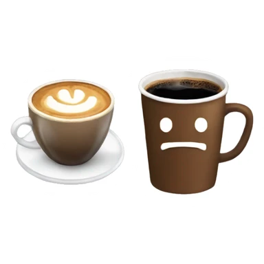 Coffee and a notebook sticker