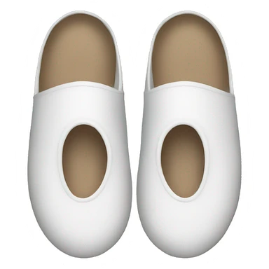 White slippers sticker