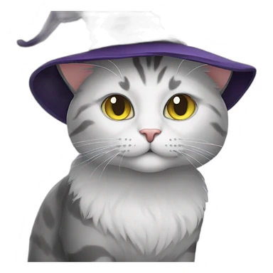 Witch cat sticker