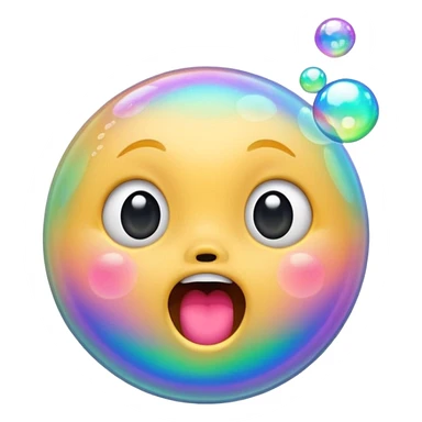 Bubbles coming out of mouth sticker