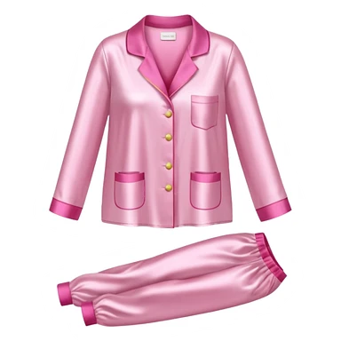 Light pink silk pyjamas set sticker