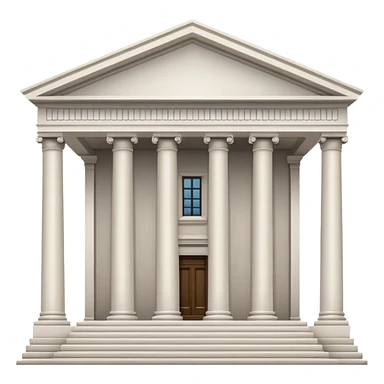 Courthouse with columns sticker