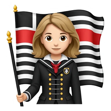 Emoji hermine du drapeau breton. Ne modifie par le design, je veux juste l'hermine en noir. Je te parle du petit symbole, livre le moi en style graphique  sticker