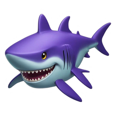 joker shark sticker