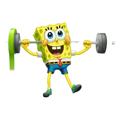 Spongebob gym sticker