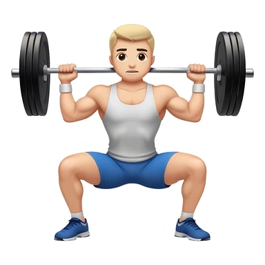 barbell bridge exercise sticker
